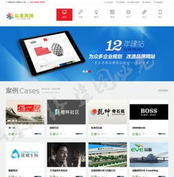 大氣互聯網服務機構企業公司網站模板——基于DEDECMS 5.7的工業互聯網數據服務解決方案